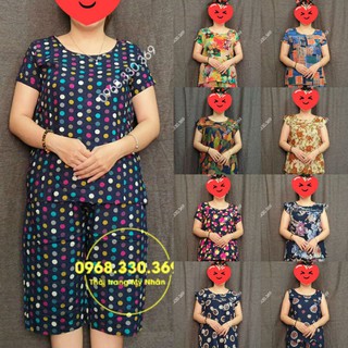 Đồ bộ tole lửng nhung trung niên đẹp