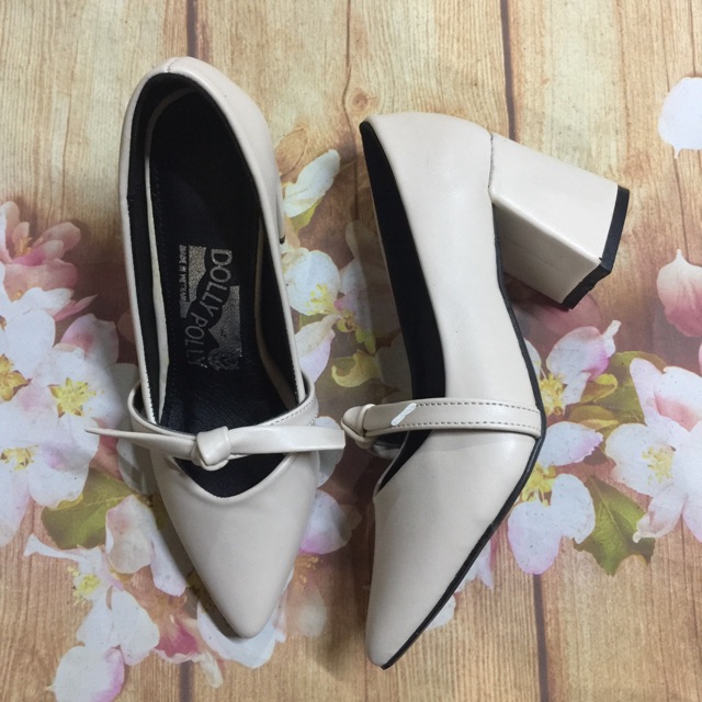 Giày phối nơ ngang size 30-44