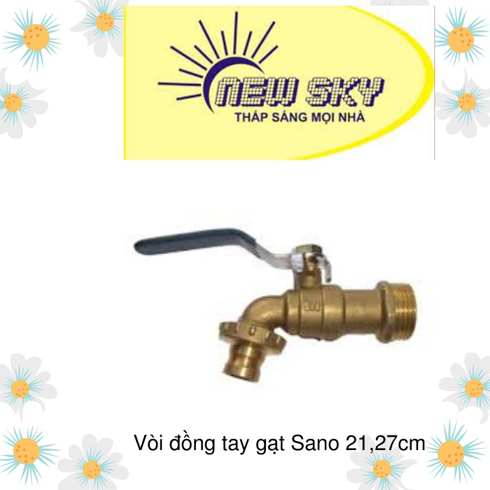 Vòi đồng tay gạt Sano 21,27cm