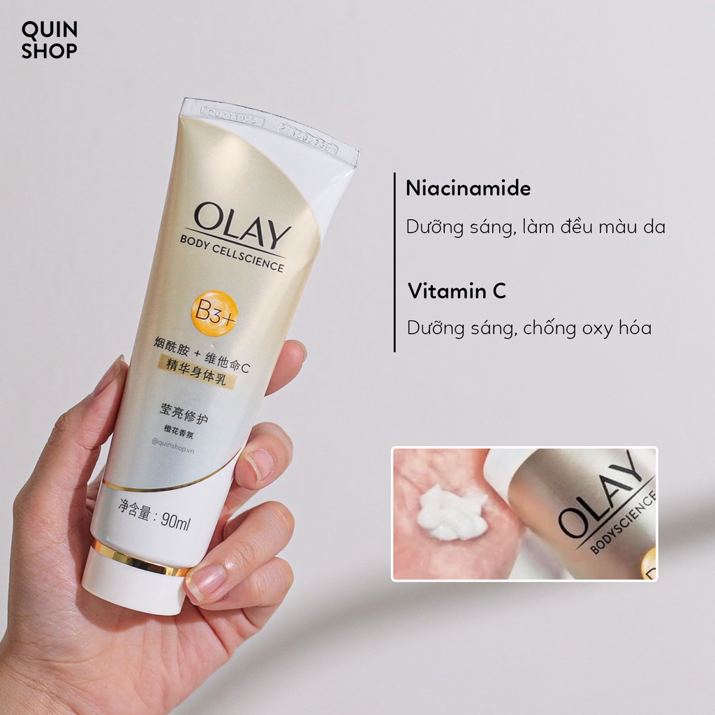 Sữa Dưỡng Thể Trắng Da, Chống Lão Hóa Olay Body Cellscience B3 + Retinol, B3 + Vitamin C, E Body Lotion