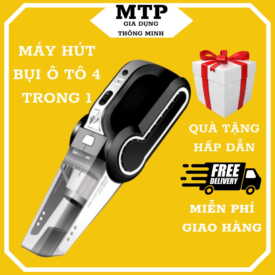 Máy hút bụi ô tô cầm tay đa năng 4 trong 1, Máy hút bụi ô tô