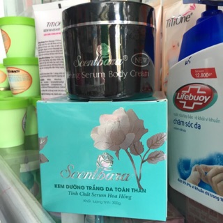 Kem dưỡng trắng da toàn thân Scentbara tinh chất Serum hoa Hồng