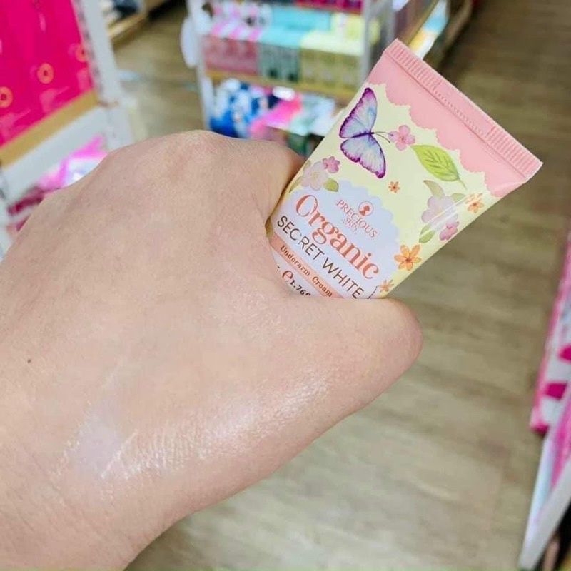 Kem Giảm Thâm Nách, Khử Hôi Nách  Giảm Thâm Đầu Gối, mông Skin Organic Secret White Thái Lan 50g