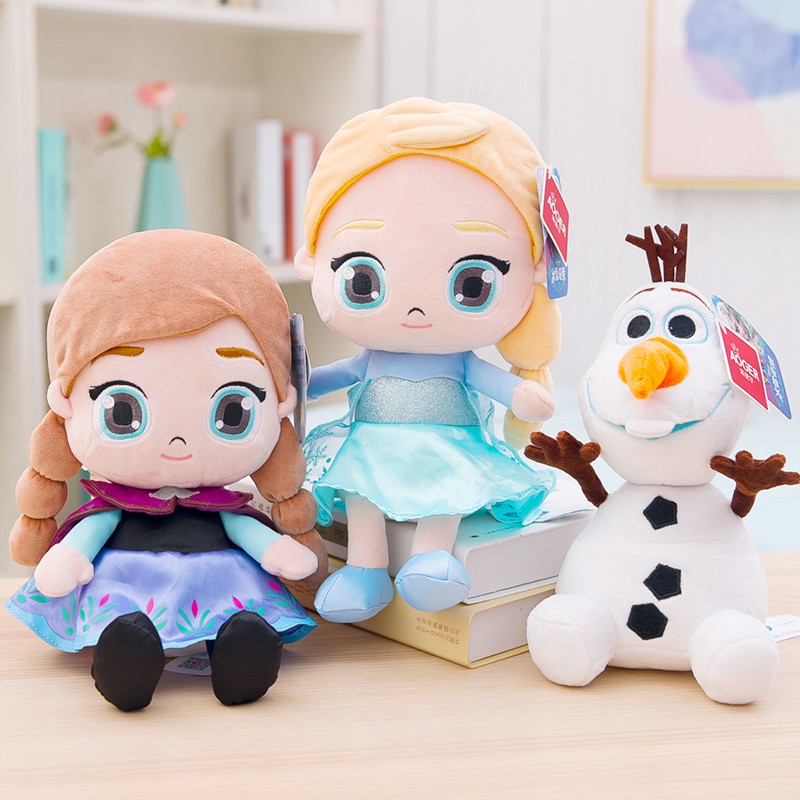 Combo Búp bê Bông Elsa, Anna,Olaf Búp bê hình công chúa Elsa xinh xắn dành cho trẻ em