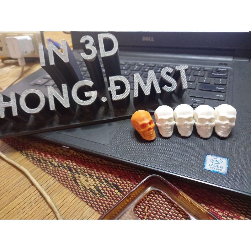 bộ 5 đầu lâu in 3d 3 cm