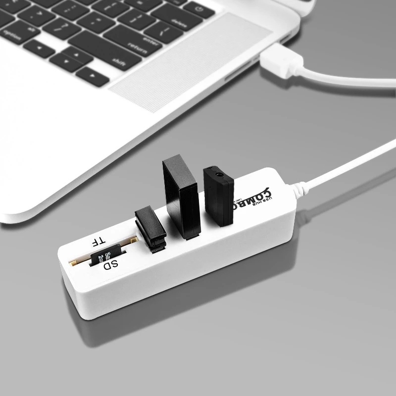Bộ Chia USB 2.0 5 Trong 1 Siêu Tốc Độ 3 Cổng USB SD TF