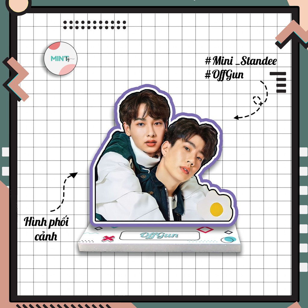 [Mã LIFEXANH03 giảm 10% đơn 500K] [HANDEMADE] Mini Standee OffGun - Thần tượng thu nhỏ