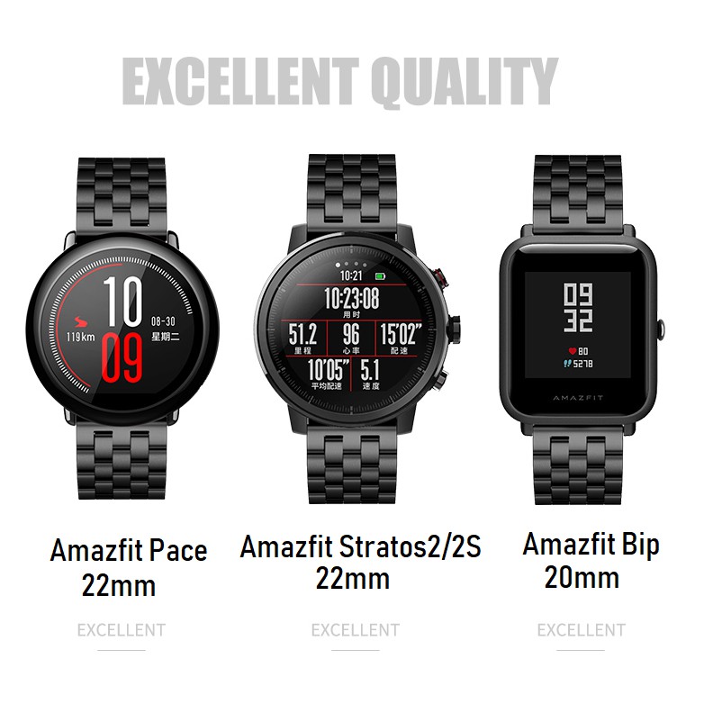 Dây Đeo Thay Thế Bằng Thép Không Gỉ Sang Trọng Cho Huawei Gt2 Pro / Amazfit Gtr 2 / Huawei Gt2 / Huawei Gt 2e / Honor Magic Watch 2 / Huami Amazfit Stratos2 / 2s / Gt2 Pro