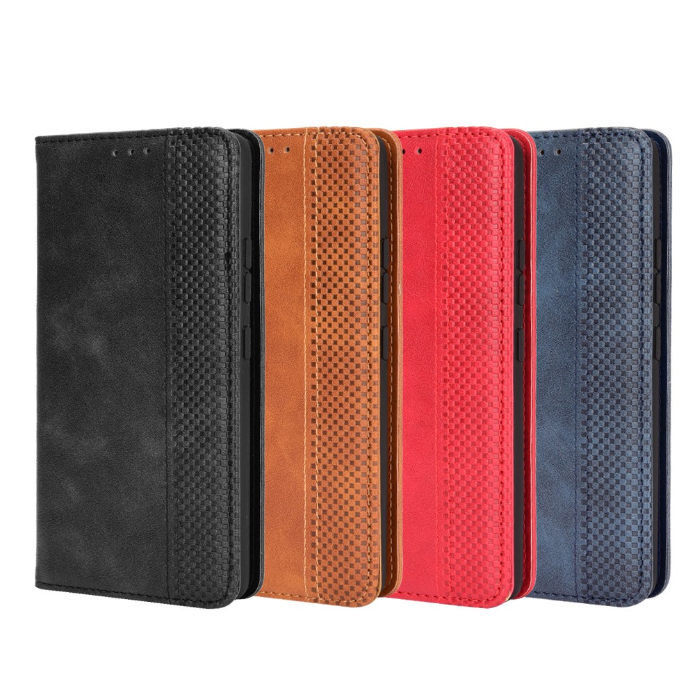 Vintage Leather Magnetic Buckle Flip Cover Case for Samsung Galaxy Z Fold 2 / S20 FE 4G / S20 FE 5G / S20 Fan Edition / S20 Lite / Note 20/20 Plus / 10 / 10Pro / 10Lite /10Plus / M51 /A42 5G