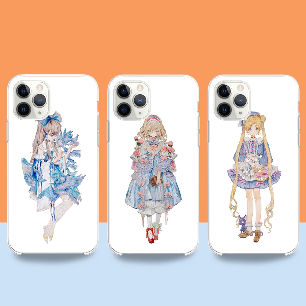 Ốp lưng iphone cô gái chibi 5s/6s/7/8plus/se/xr/xs/xsmax/11/12mini/pro/promax - N37