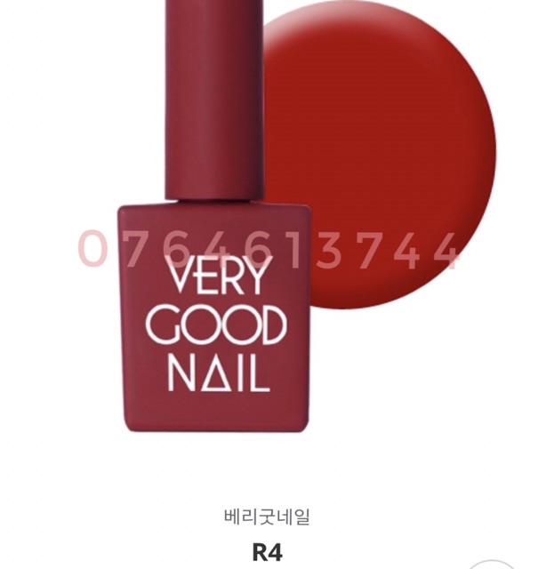 [ Very Good Nail ] - Sơn gel full 8 chai màu Đỏ ( H6, R1 đến R7 )