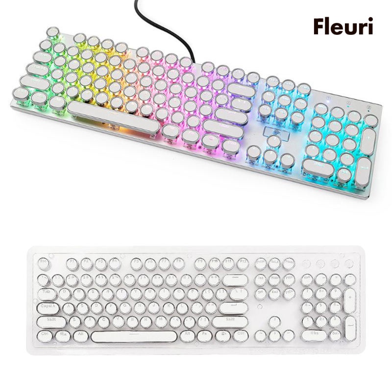 Bàn phím tròn PBT phong cách retro