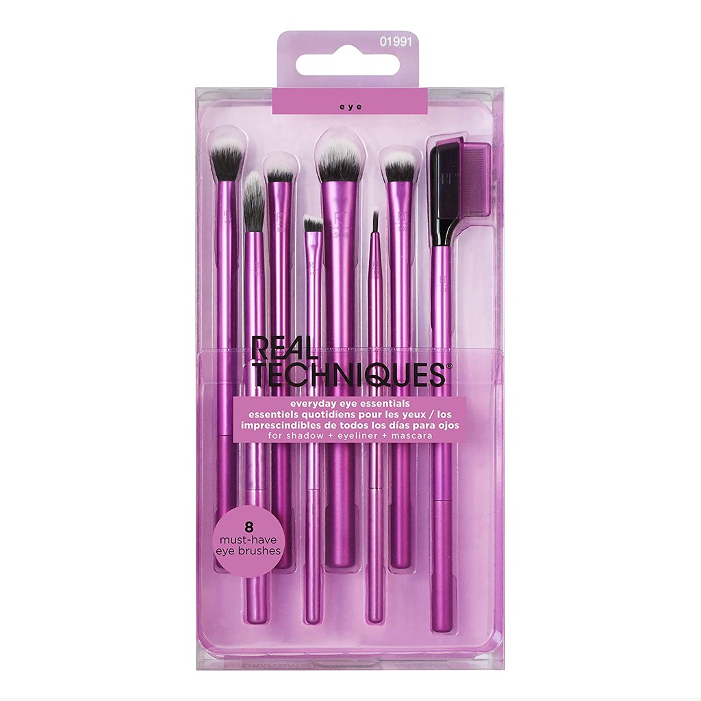 BỘ 8 CỌ MẮT REAL TECHNIQUES EVERYDAY EYE ESSENTIALS KIT