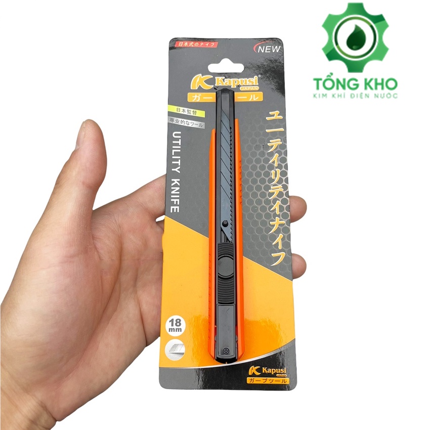 Dao rọc giấy 30 độ Kapusi JAPAN, dao trổ mini thép SK5 siêu sắc, cắt giấy, rọc băng dính,- Tổng kho kim khí điện nước