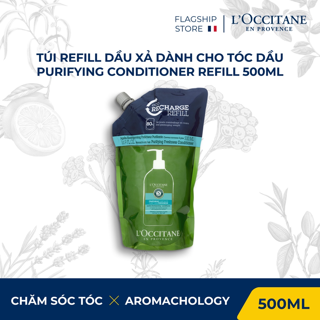 [TÚI REFILL] Dầu Xả L'Occitane chăm sóc tóc chuyên sâu cho da dầu 500ml