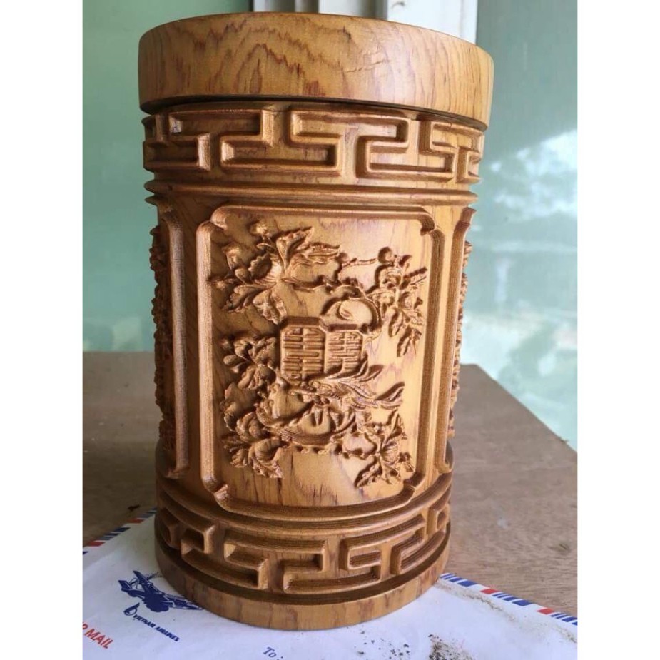 Hộp Chè Gỗ Cao Cấp Nguyên Khối- Hàng cao cấp