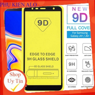 [Mã ELFLASH3 hoàn 10K xu đơn 20K] Kính cường lực Samsung Galaxy J4 plus , J6 plus full màn hình