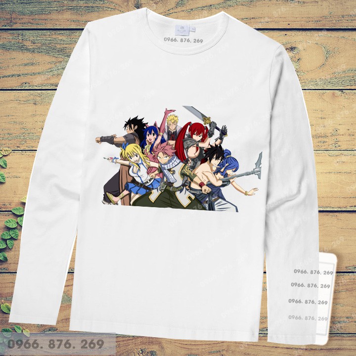 Áo thun dài tay fairy tail theo yêu cầu | BigBuy360 - bigbuy360.vn