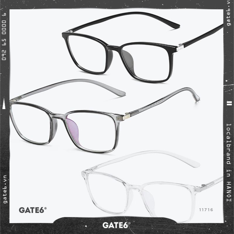 Kính Unisex Thời Trang Vintage - 11761 [Tặng bao da + móc khoá]