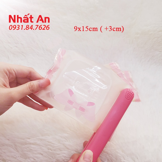 Túi hàn trung thu Nơ hồng thắt eo 100gr/125gr - 100 cái