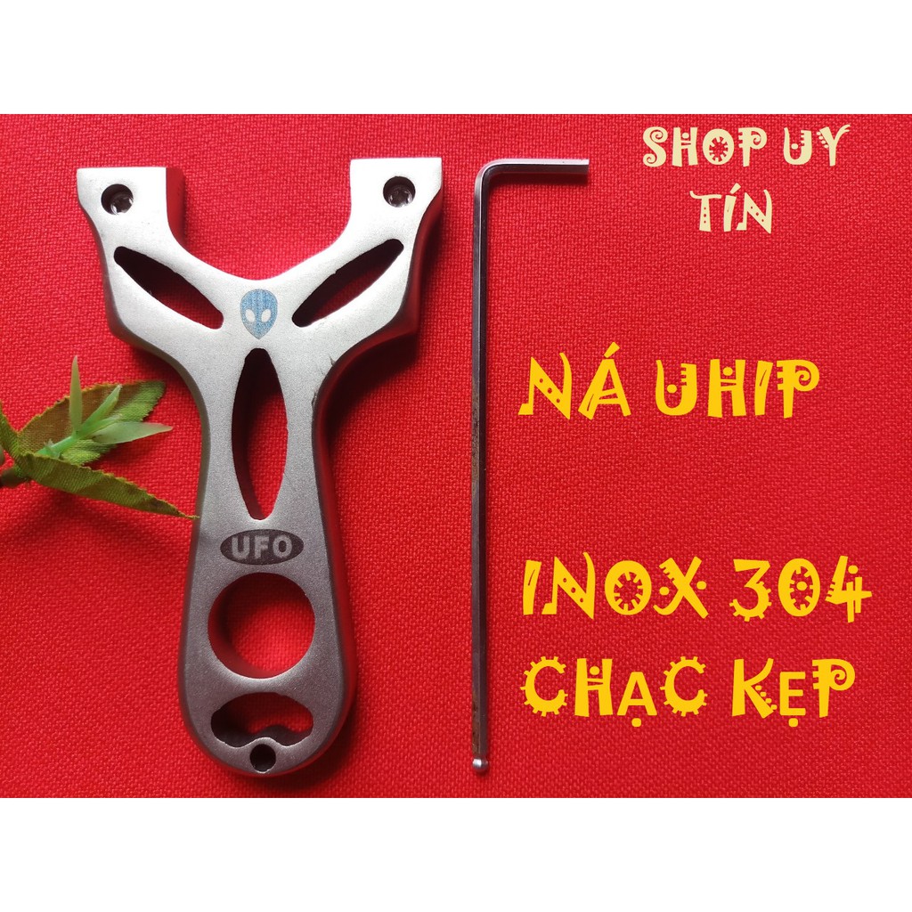 [FREESHIP 99K] NÁ CAO SU UHIP INOX CHẠC KẸP + 2 BỘ DÂY 1 MM