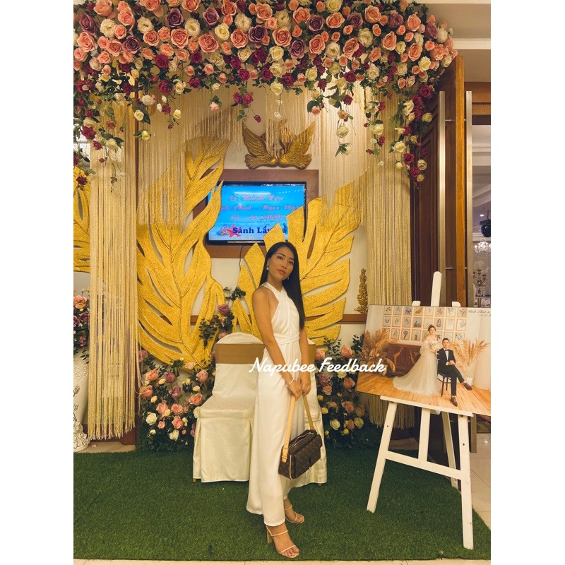 Đầm maxi lụa satin thiết kế Maika dress - đầm đi tiệc thiết kế | BigBuy360 - bigbuy360.vn