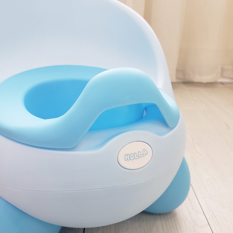 [Haobaby shop] Bô cho bé đi vệ sinh Kiu Kiu Holla có tựa lưng - ghế bô cho bé gái, bé trai (bô ngồi trẻ em)