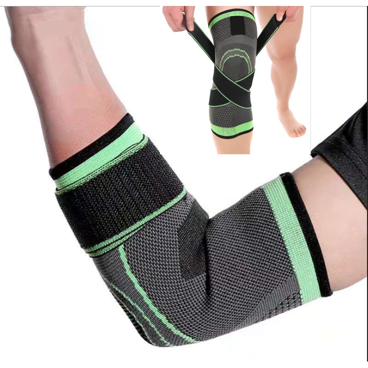 Miếng Bó Dây Cuốn Nén Full Thể Thao Vải Dệt Kim Chơi Đá Bóng Nhẩy cao leo núi xe đạp cầu lông