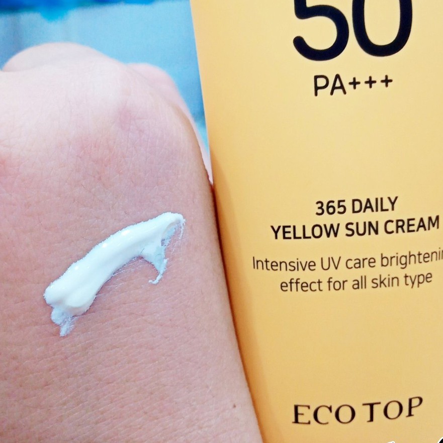 Kem chống nắng Ecotop 365 Daily Yellow Sun Cream 70ml- Màu vàng