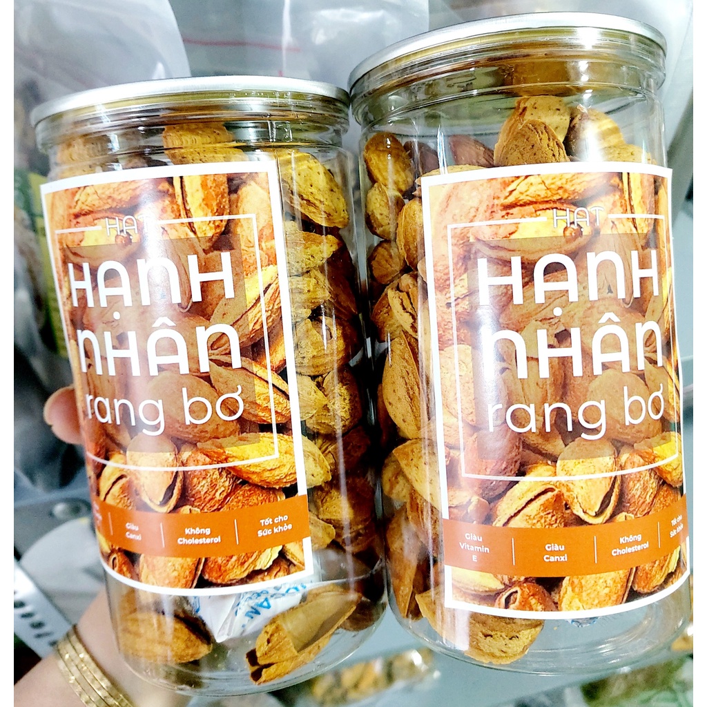 HẠNH NHÂN RANG BƠ VỎ MỎNG LON PET 350GR