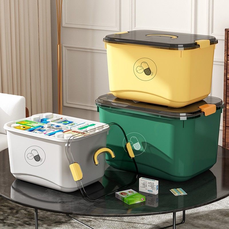 Hộp Đựng Thuốc Cỡ Lớn Nhiều Ngăn Tiện Dụng Cho Gia Đình