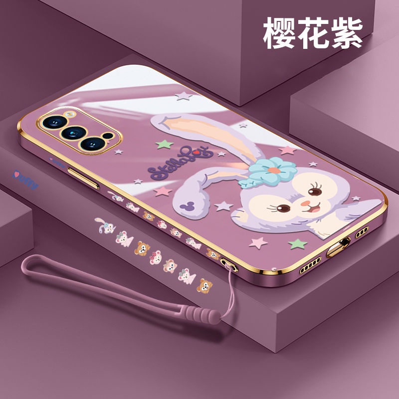 Ốp Điện Thoại Mềm Siêu Mỏng Mạ Điện Họa Tiết Hoạt Hình Cho OPPO Reno 5pro Reno5 Reno 4pro Reno 4 2F 2Z