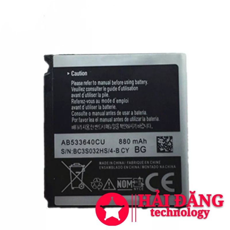 Pin Samsung S6888 S3710 S3600C GT-S3600i S3930C S3601 S3601C S5520 S569 880mAh