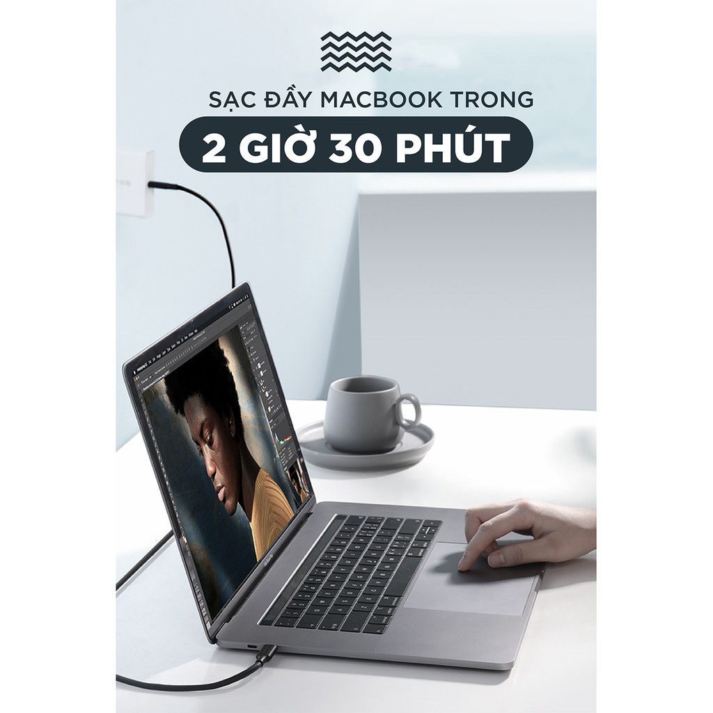 Cáp Sạc Nhanh C To C PD 60W Ugreen, Truyền Dữ Liệu, Sạc Nhanh QC 3.0 Cho Samsung, Xiaomi, Oppo