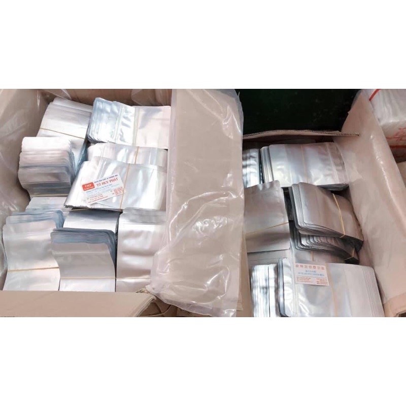 Zip Bạc - Túi Kéo Miệng Đáy Đứng Loại 1