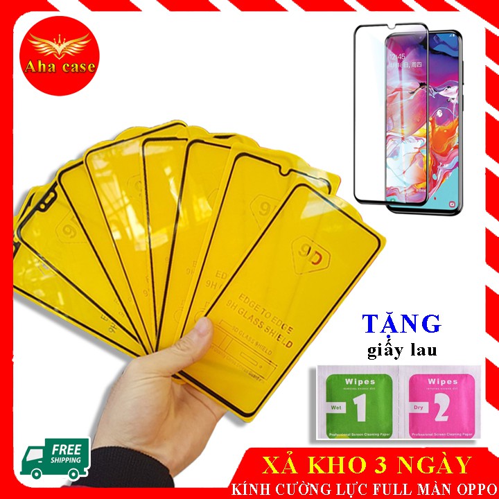 [FREE SHIP] Kính cường lực Full Oppo A1k, A3s, A5s, A7, A5 2020, A9 2020, F7, F9, F11, F11 Pro, K3, Reno, Reno2, Reno2F