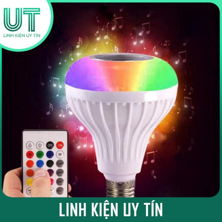 Đèn Ngủ RGB E27 Có Tích Hợp Loa Bluetooth Không Dây