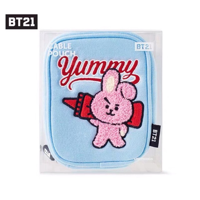 A069 ❤️ PUNIQ SPACE on hand 100% official BT21 BTS original authentic Túi Du Lịch Đựng Dây Cáp Chính Hãng Puniq Space On Hand 100% Chính Hãng Dành Cho Fan Bts