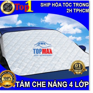 💥LOẠI TỐT - DÀY 4 LỚP 💥Tấm Che Nắng Chống Nóng Kính Lái Ô Tô Xe Hơi 4 Lớp Tráng Bạc Cao Cấp Loại Tốt