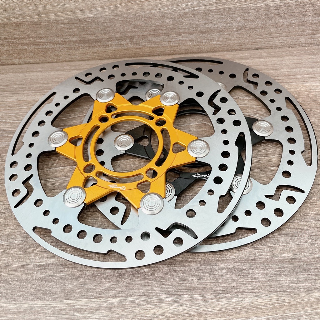 Đĩa Swit size 220mm Nút inox 304 siêu sáng Gắn Cho Các Dòng Xe 4 lỗ thông dụng Ya - Honda - Suzuki - SYM