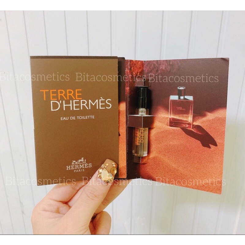 Vial nước hoa Hermes Terre D’Hermes EDT