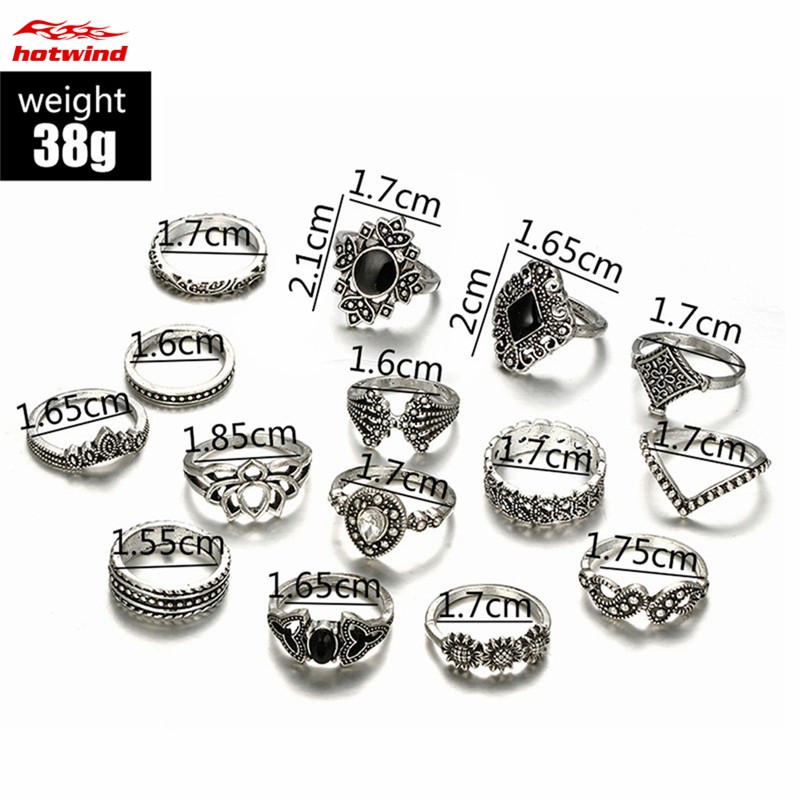 Set 15 Nhẫn Nữ Thời Trang