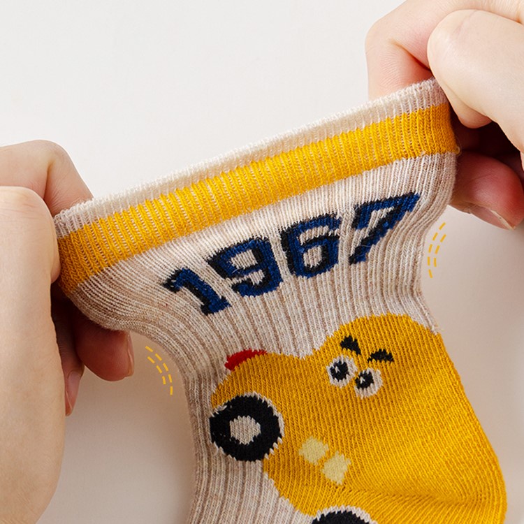 Set 5 Đôi Tất Cho Bé, Mẫu Xuất Hàn, Co Giãn 4 Chiều Mềm Mại, Tất Bé Gái, Tất Bé Trai