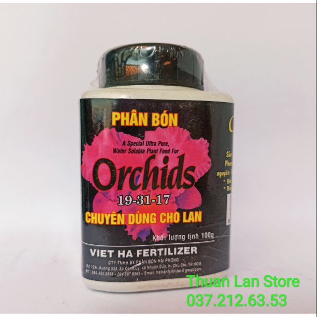 Phân Bón Chuyên Dùng Cho Phong Lan 19-31-17 hũ 100g