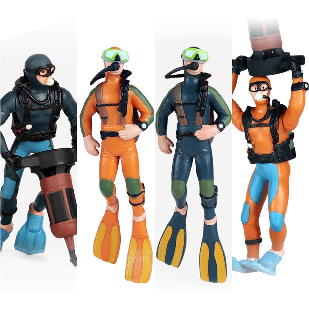 Mô hình thợ lặn thu nhỏ trang trí bể cá cảnh đa năng