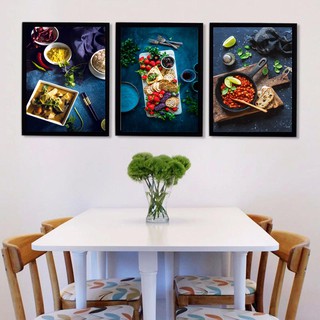 Tranh treo tường Canvas trang trí tranh bộ đồ ăn 1 40x60cm
