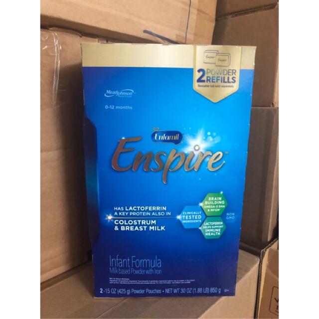 Date 5/2022 - Sữa Enfamil Enspire Formula Non Gmo - Hộp giấy 850g