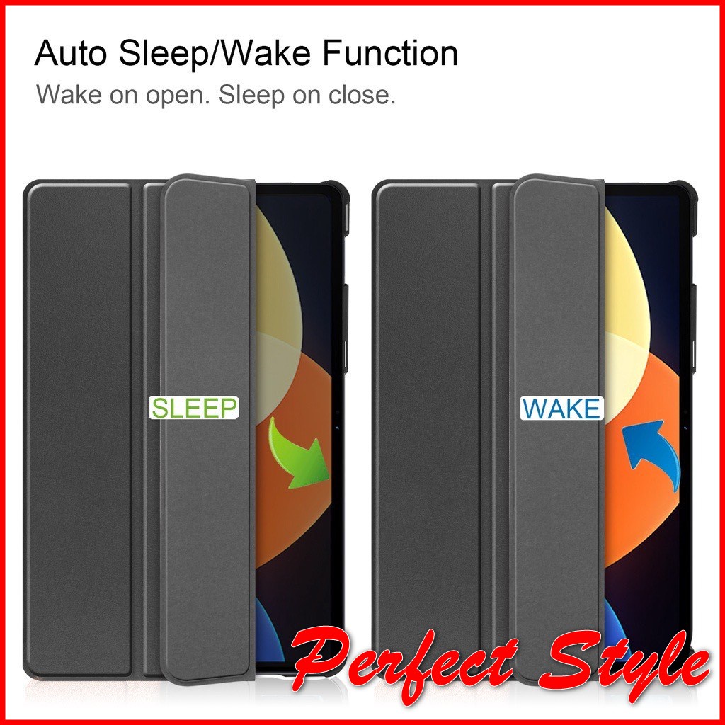 Bao Da Xiaomi Mi Pad 5 pro 12.4 Mipad 5 pro 12.4 Nắp Gập giá đỡ Từ Tính Chống Dấu Vân Tay