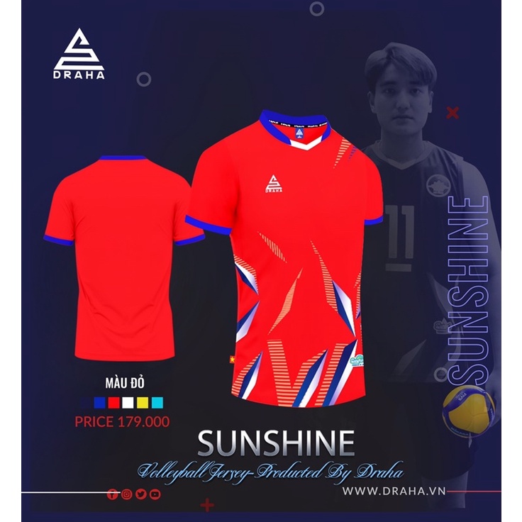 Bộ quần áo bóng chuyền Nam mã mới sunshine.kèm hình thật  Nhắn tin nội dung in ấn cho shop.