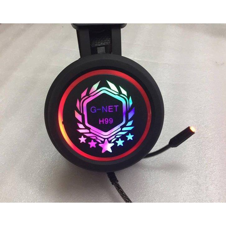 [Mã ELFLASH5 giảm 20K đơn 50K] Tai nghe Gaming G-Net H99 Led nhiều màu I Head phone GNET H99 LED